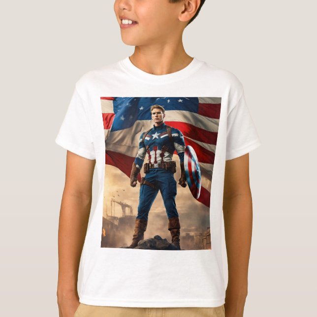 Camiseta Tee superhéroe de la fuerza fantasma (Anverso)