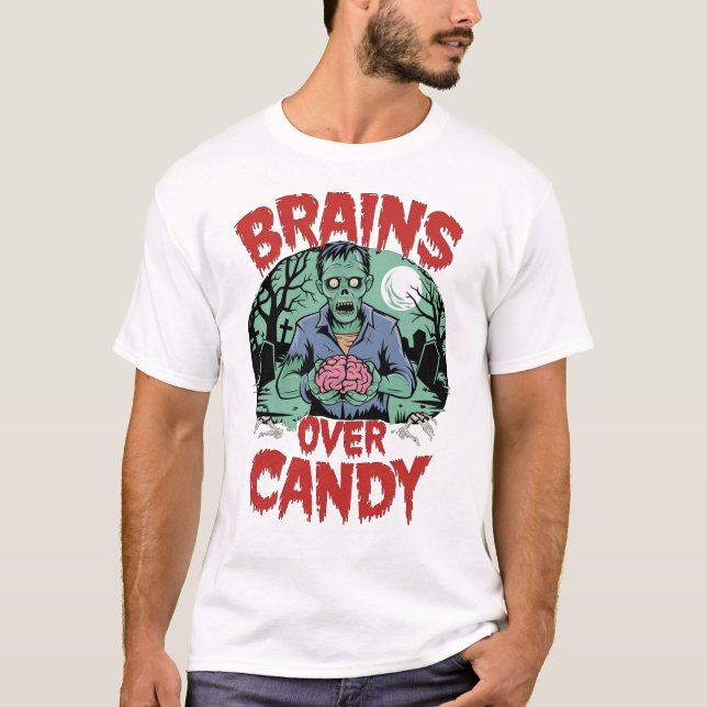 Camiseta Tee, superviviente ombie apocalypse - Horror de Ha (Anverso)