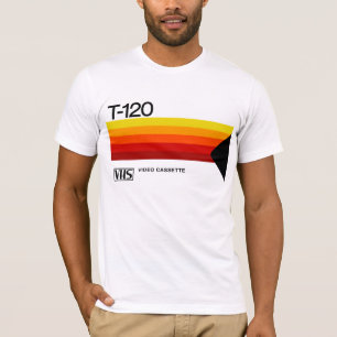 Camiseta Tee T-120 VHS de la serie de retorno 80s