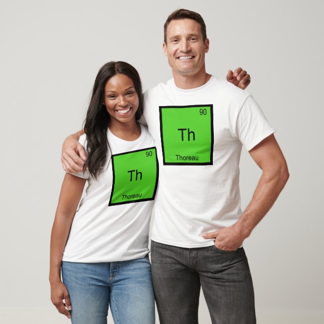 Camiseta Tee - Tee De Símbolo De Elemento De Química Gracio (Unisexo)