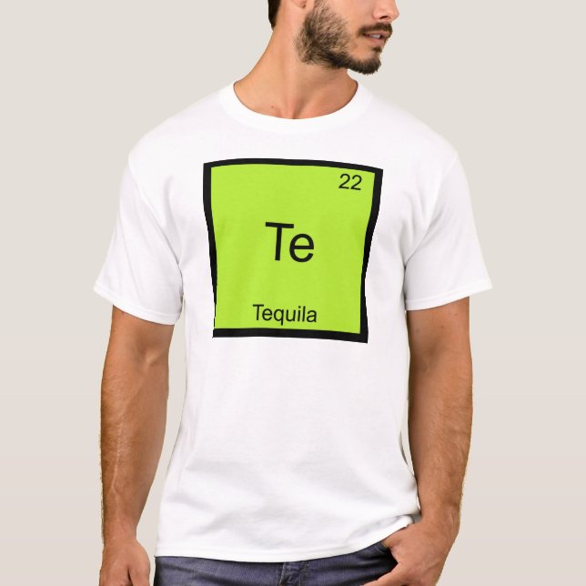 Camiseta Tee - Tee símbolo de elemento de química divertida (Anverso)