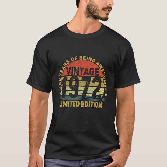 Camiseta Tee Vintage 1972 Edición Limitada 50 (Anverso)