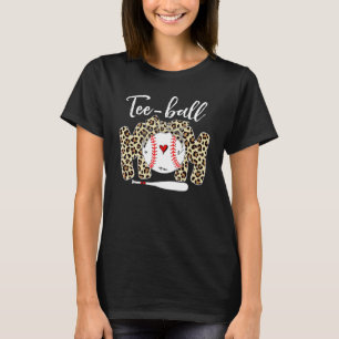 Camiseta Teeball Mom Leopard Mom Ball