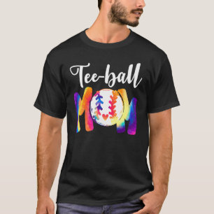 Camiseta Teeball Mom Tie Dye Ball Día de la Madre
