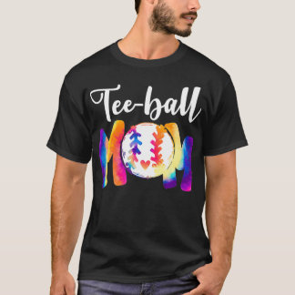 Camiseta Teeball Mom TieDye Funny Ball Día de la Madre