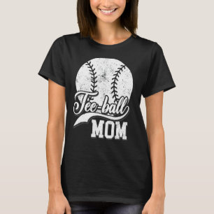 Camiseta Teeball Mom Vintage Ball Día de la Madre para mamá