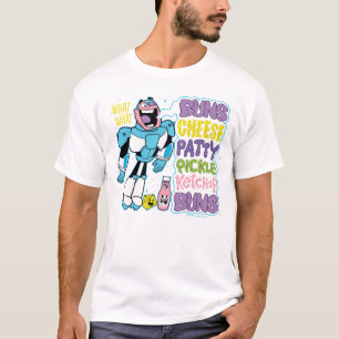 Camiseta Teen Titans Go!   Cyborg Burger Rap