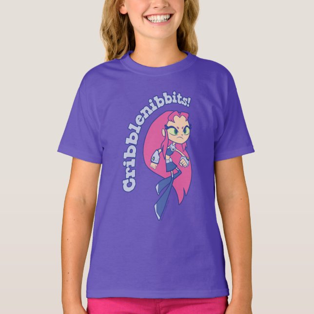 Camiseta Teen Titans Go! | Starfire "Cribblenibbits!" (Anverso)