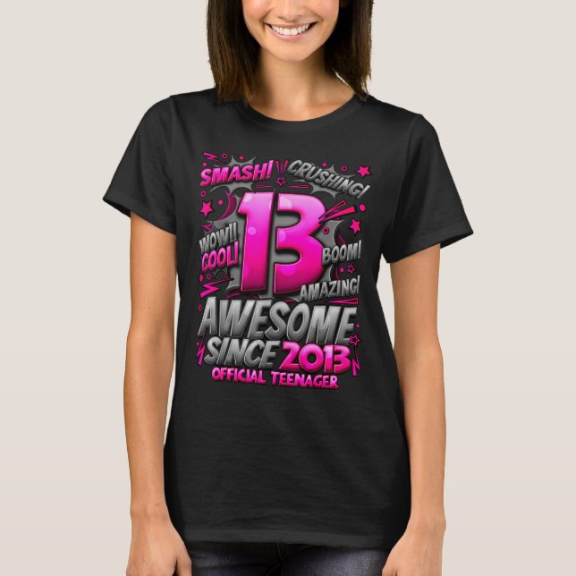 Camiseta Teenager 13 Year Old Boys 13th Birthday Boy  (Anverso)