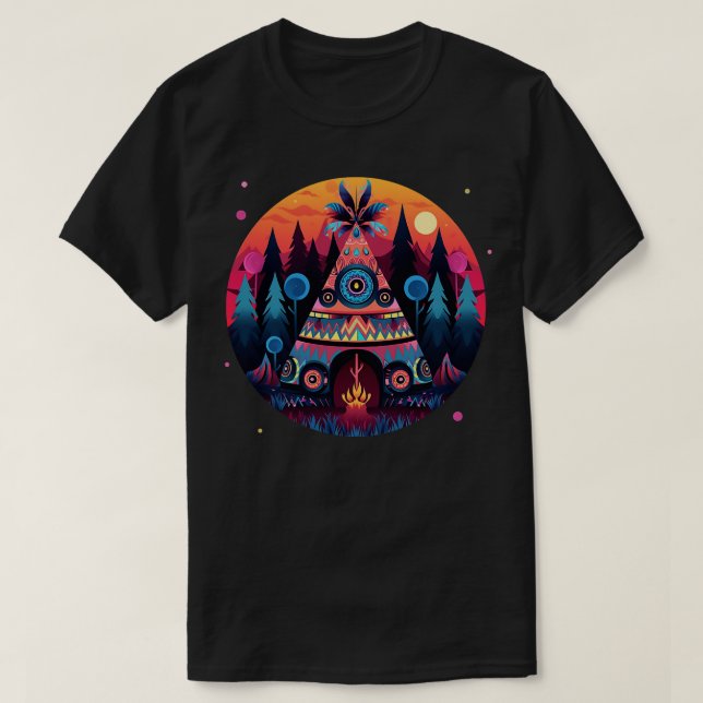 Camiseta Teepee Tent (Diseño del anverso)