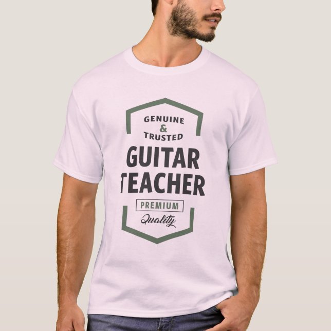 Camiseta Tees con el logotipo del profesor de guitarra (Anverso)