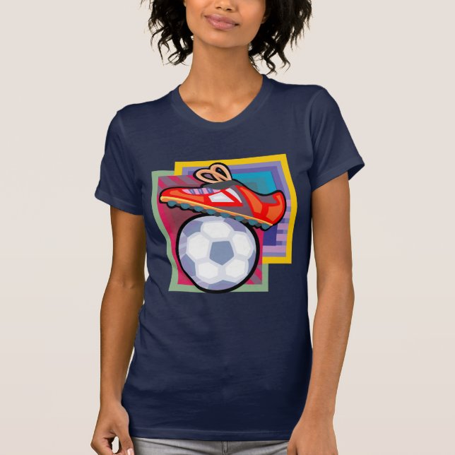 Camiseta Tees de arte de fútbol (Anverso)