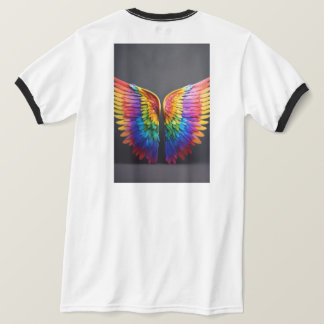 Camiseta Tees de radiación de arco iris