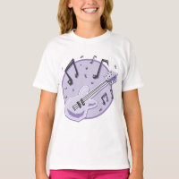 Tees de rock and Roll Guitar Kid's - zapatos coinc