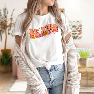 Camiseta Tees gráficos femeninos, sean amables camisas, flo