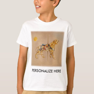 Camiseta Tees ligeros para niños - Tigre carrusel