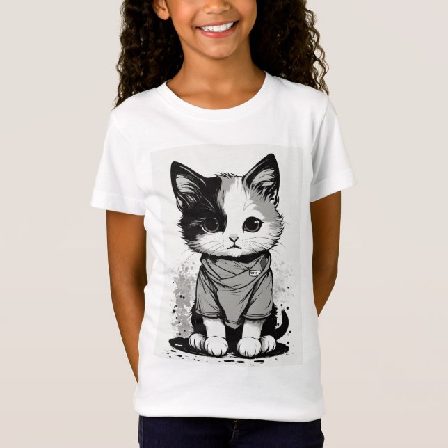 Camiseta Tees puros para los amantes del gato (Anverso)