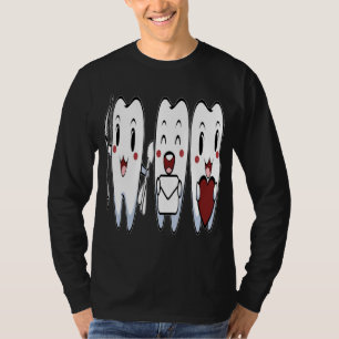 Camiseta Teeth Día de San Valentín Cute Dentista Higienista
