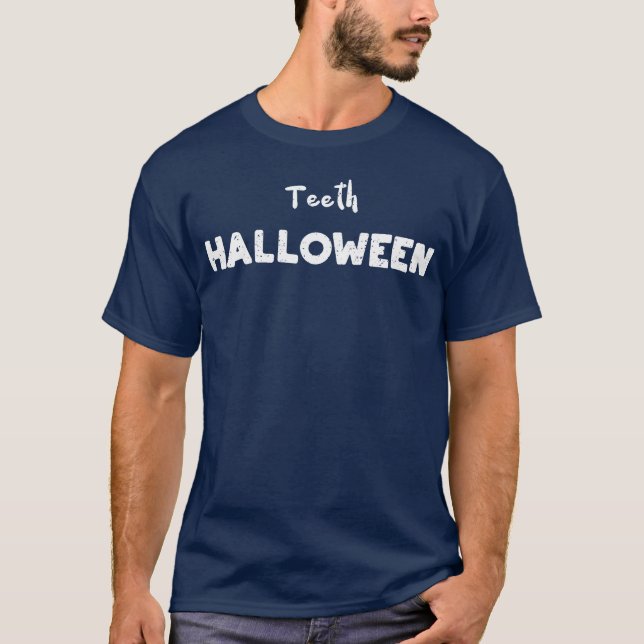 Camiseta Teeth Halloween Halloween (Anverso)