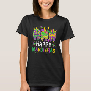 Camiseta Teeth Jester Mask Higiene dental feliz Mardi Gras