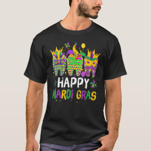 Camiseta Teeth Jester Mask Higiene dental feliz Mardi Gras