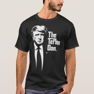 Camiseta Teflon Don Trump Arte icónico monocromático