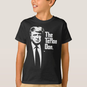 Camiseta Teflon Don Trump Arte icónico monocromático