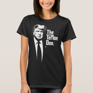 Camiseta Teflon Don Trump Arte icónico monocromático