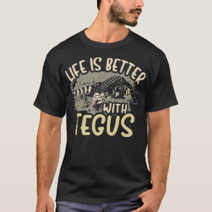 Camiseta Tegu Lizard Reptile Life Es Mejor Con Tegus Herp