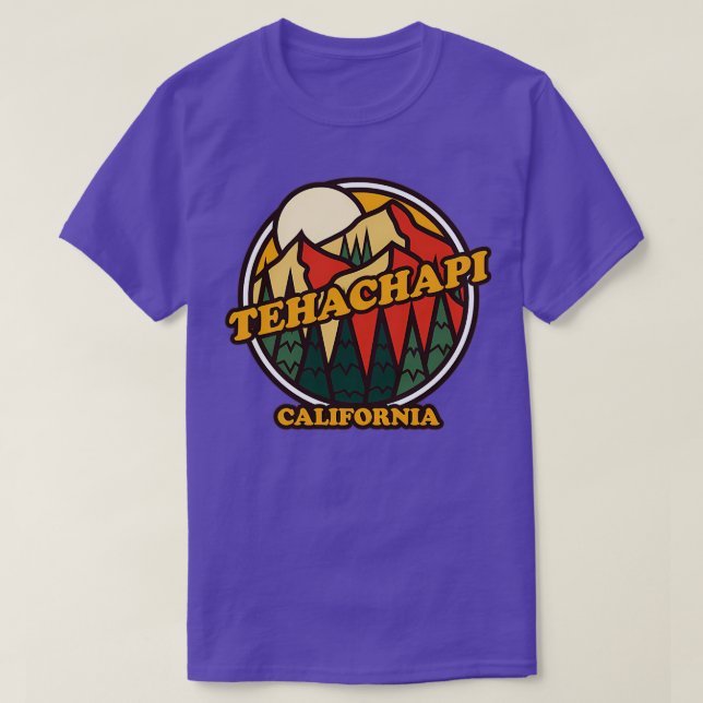 Camiseta Tehachapi California Mountain Senderismo TShirt 4 (Diseño del anverso)