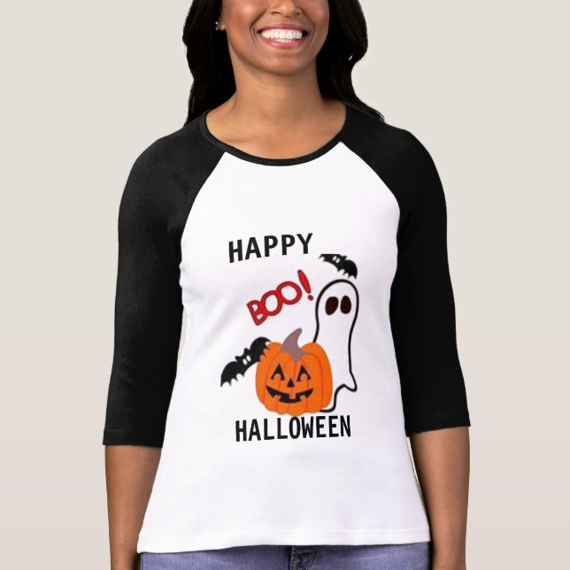 CAMISETA TEIRT WOMENS BOO TEE HALLOWEEN (Anverso)
