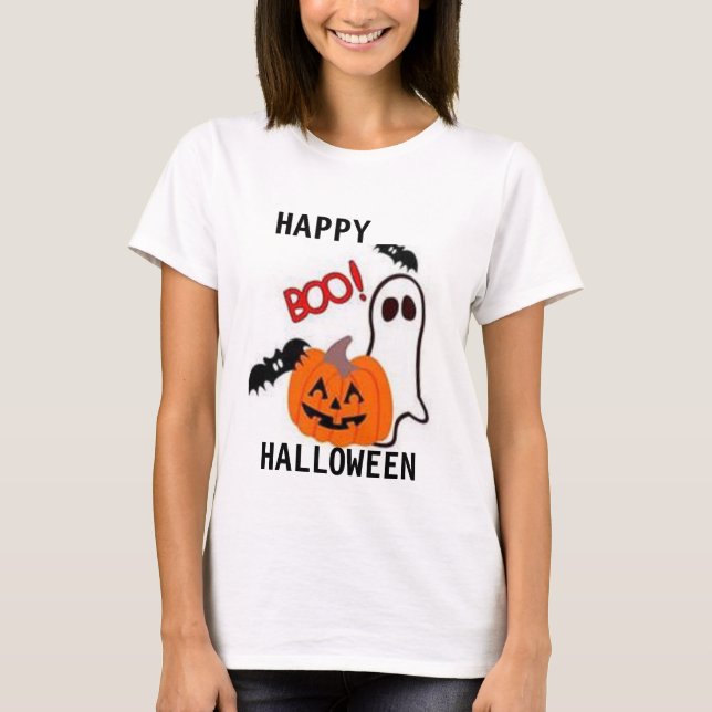 CAMISETA TEIRT WOMENS BOO TEE HALLOWEEN (Anverso)
