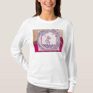 Camiseta Teja que representa a un clarinetist, 1706