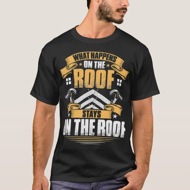 Camiseta Tejado De Lo Que Sucede En El Techo (Anverso)