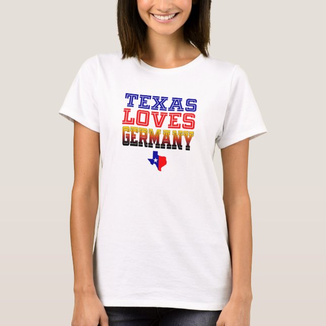 Camiseta Tejas ama Alemania (Anverso)