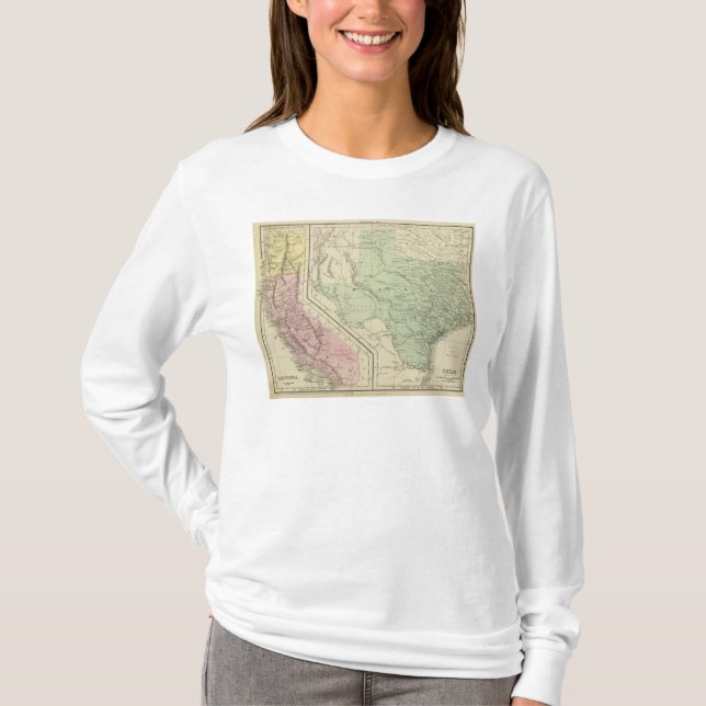 Camiseta Tejas, California (Anverso)
