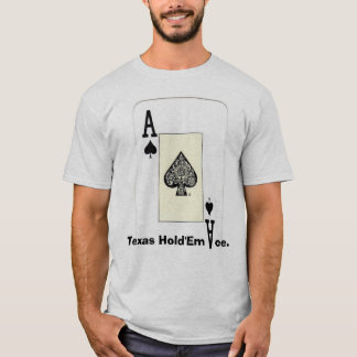 Camiseta Tejas los sostiene diseño del as de la impresión
