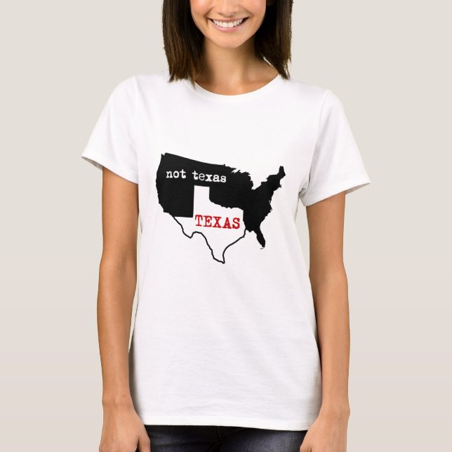 Camiseta Tejas/no Tejas (Anverso)