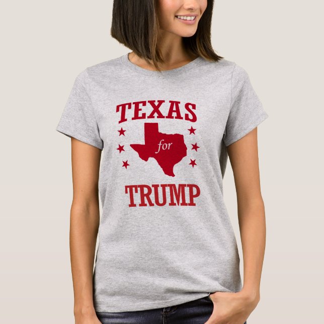 CAMISETA TEJAS PARA DONALD TRUMP (Anverso)