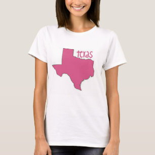 Camiseta Tejas rosado