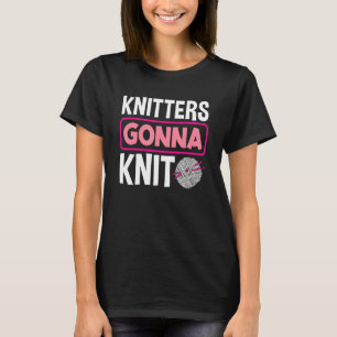 Camiseta Tejedoras Van a Tejer Costura Ganchillo Colchas Co