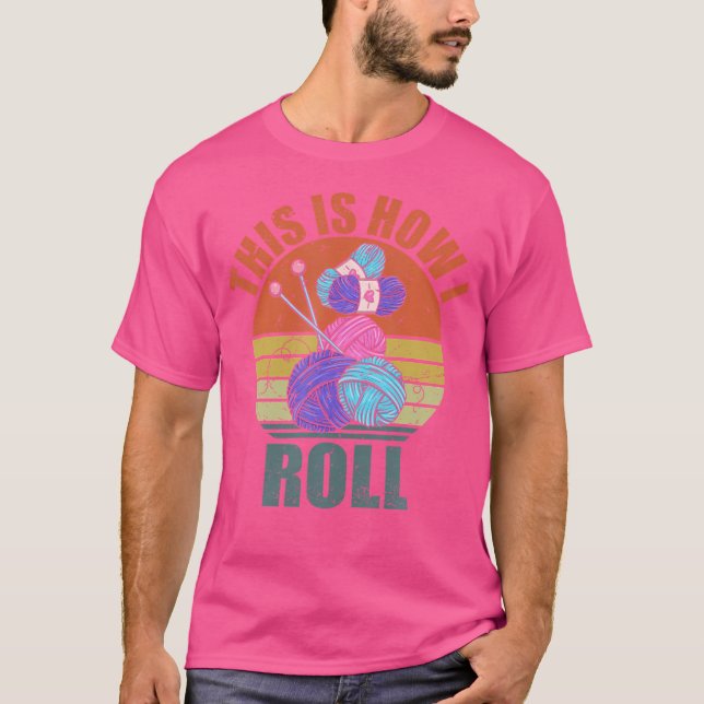 Camiseta Tejer Ganchillo Agujas de Tejer Frases de Tejer (Anverso)