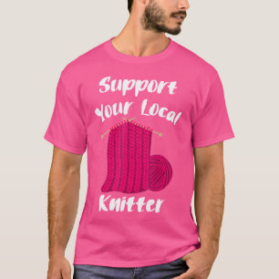Camiseta Tejer Tejido Tejedor Hilo Lana Creando Ropa Tejida