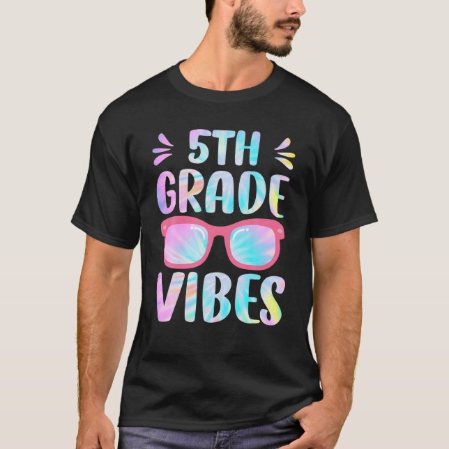 Camiseta Tejido 5° Grado Vibes Quinto Grado Escuadrón 1° Dí (Anverso)
