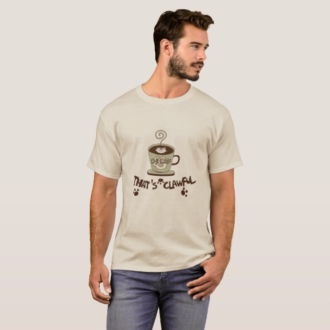 Camiseta Tejido de café (Anverso completo)