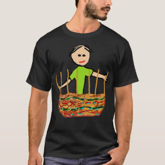 Camiseta Tejido de cestas