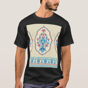 Camiseta Tejido de flores étnicas: Elegancia sin inconvenie