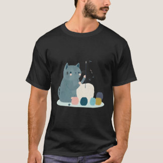 Camiseta Tejido De Gato Y Crocheting