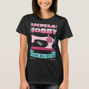 Camiseta Tejido de hobby inofensivo de la máquina de coser