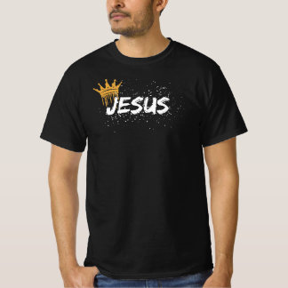 Camiseta Tejido de la corona de la pintura de Jesús